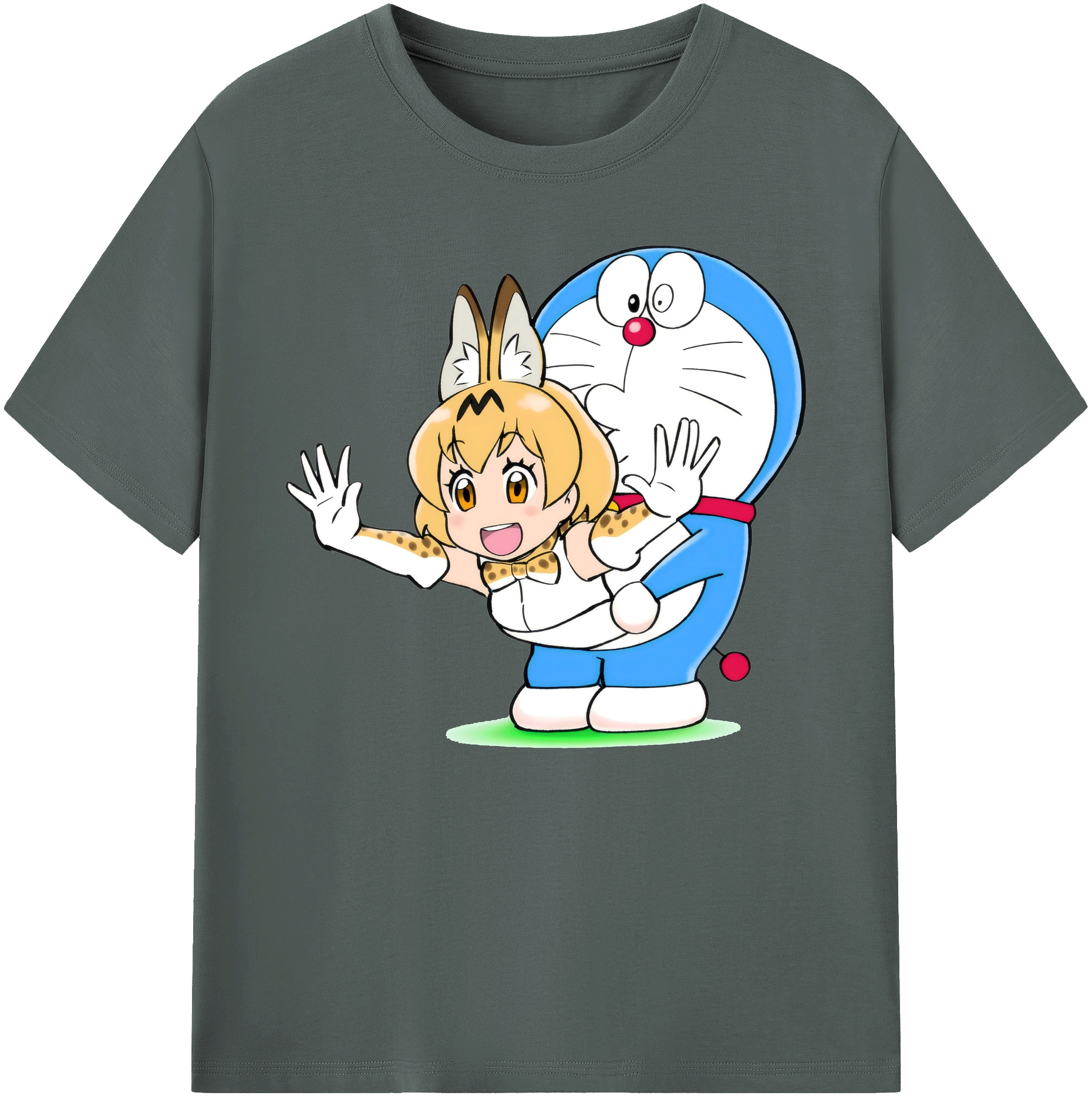 （画像用） ドラえもん Doraemon 綿100％ メンズ半袖Tシャツ｜肌触りやわらか＆通気性